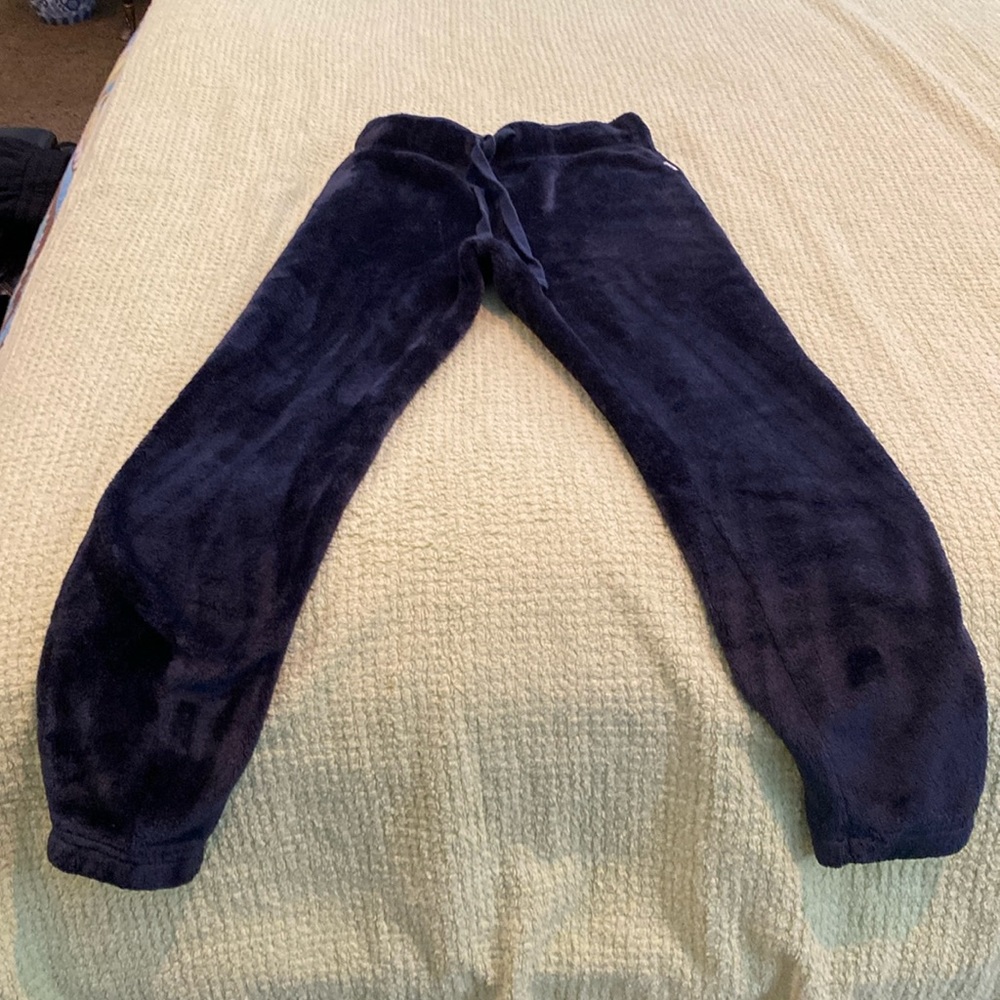 Black Ugg sweatpants.  Super cozy
